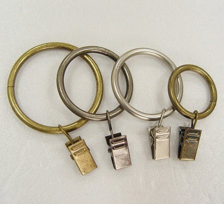 Curtain Ring with Clip for Window Curtain Rod - curtain_ring_with_clip_for_window_curtain_rod